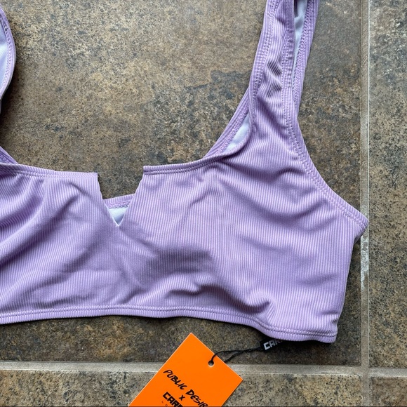 Public Desire x CARMS Bikini top ribbed lavender - Picture 10 of 11